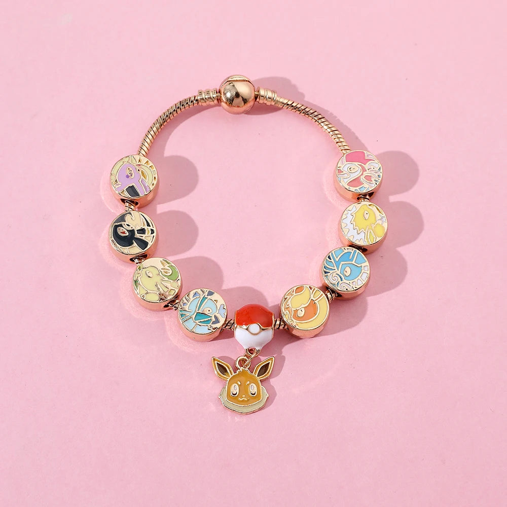 Eevee Evolution Charm Bracelet – Cute Pokémon Jewelry