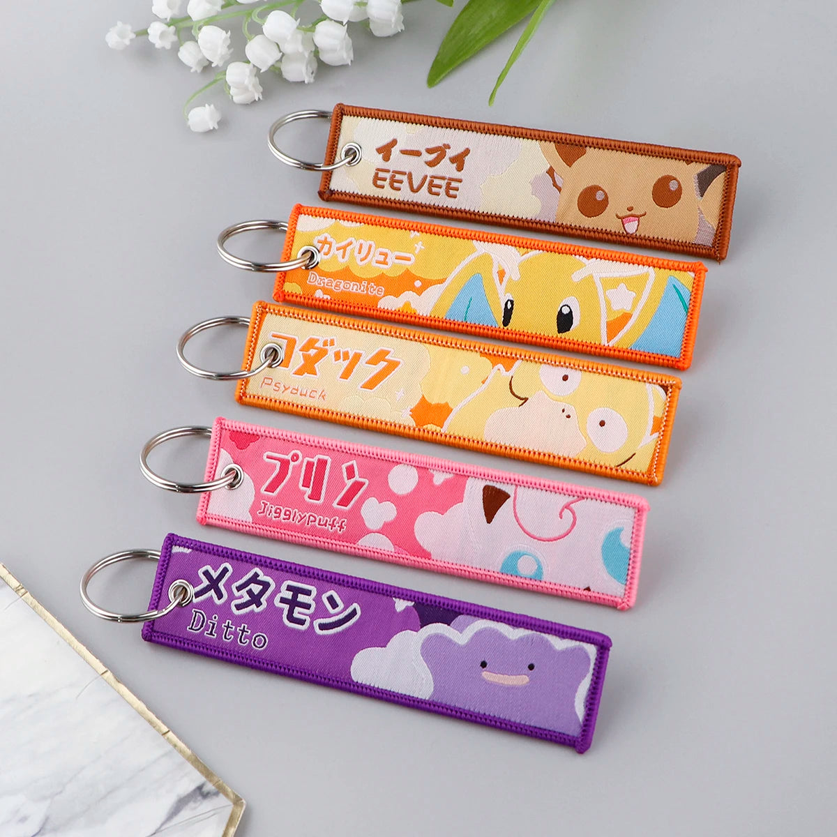 Pokémon Embroidered Keychains – Exclusive Fan Collectibles