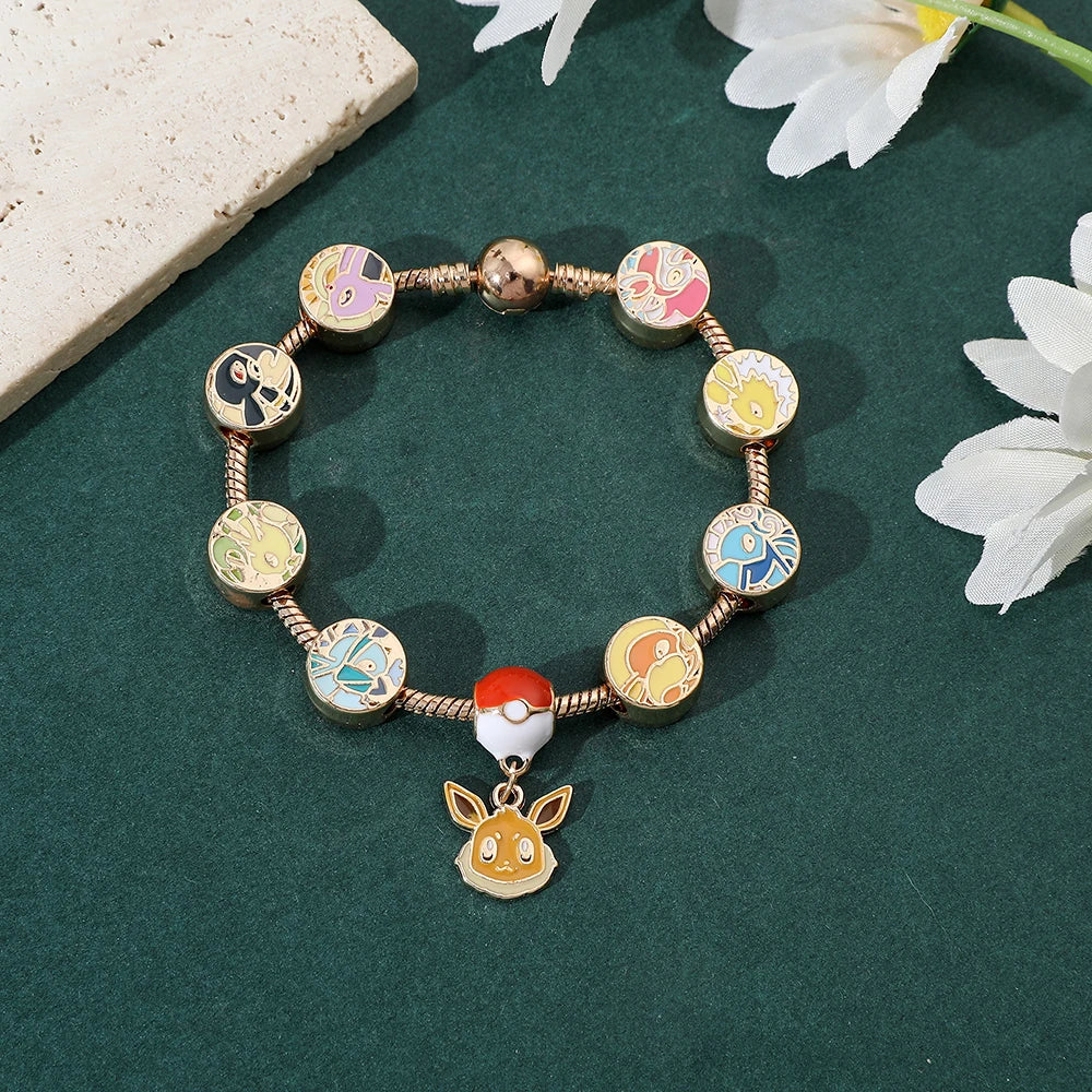 Eevee Evolution Charm Bracelet – Cute Pokémon Jewelry