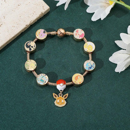 Eevee Evolution Charm Bracelet – Cute Pokémon Jewelry