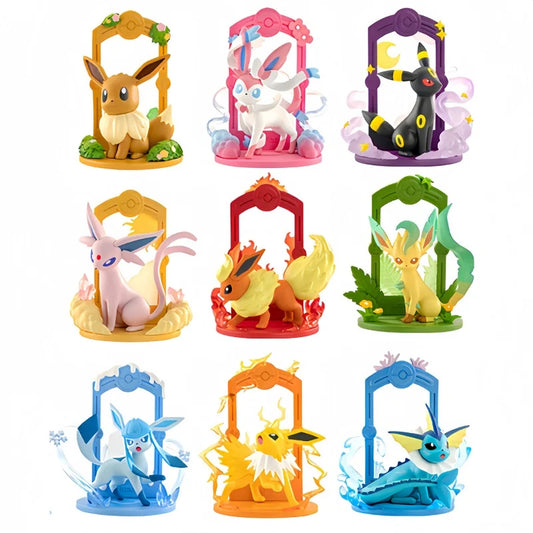 Eevee Evolution Figure Set – 9 Pokémon Blind Box Collectibles