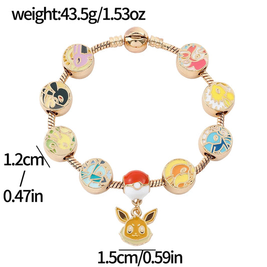 Eevee Evolution Charm Bracelet – Cute Pokémon Jewelry