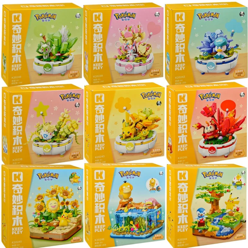 Pokémon DIY Building Block Plant Pot